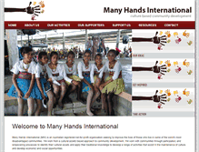 Tablet Screenshot of manyhands.org.au